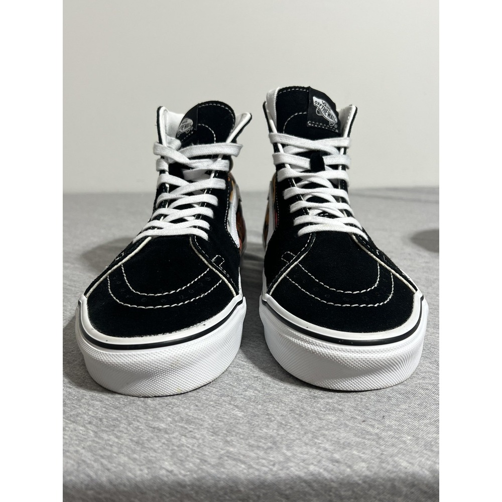 Vans Sk8-Hi Shoes Mens Size 9 Black Floral Multicolor High Top Skate Sneakers - Picture 4 of 16